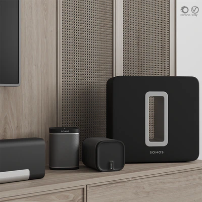 TV Consol " Wood Grid " — Вид 6