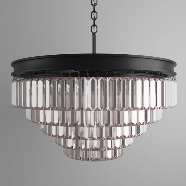 Chandelier RH 1920s Odeon Clear Glass Fringe Chandelier -60 — Descargar