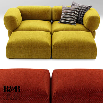 Sofa Butterfly BT007 Sofa B &amp; B Italia — Ver 3