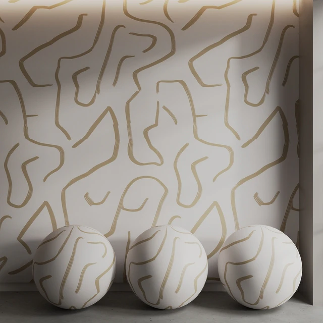 BELARTESTUDIO Murals Seamless set Artistic Lines — Скачать