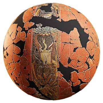 roman fresco broken ornate 004 — Descargar
