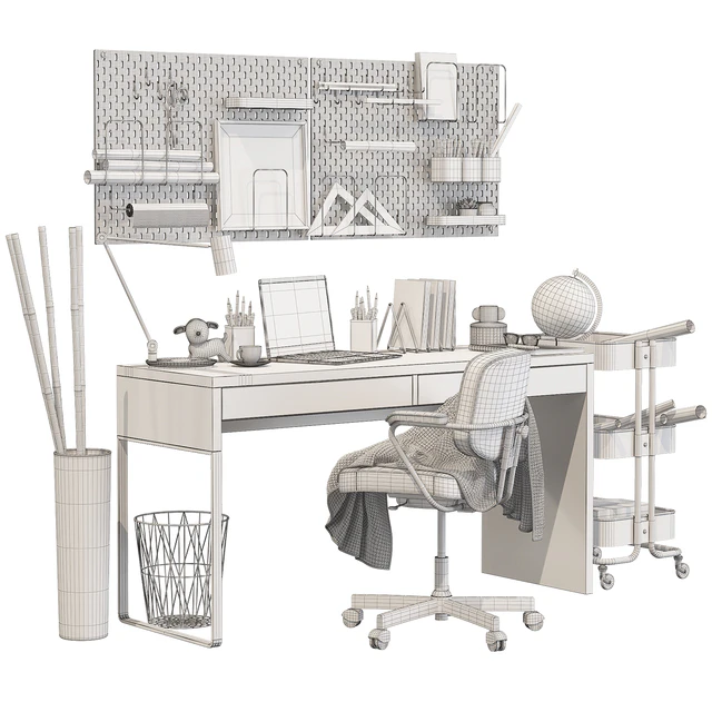 Ikea workplace Micke / Alefjall — Скачать