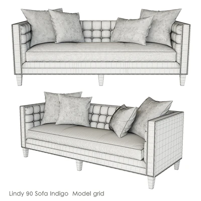 Lindy 90 Sofa Indigo — Вид 3