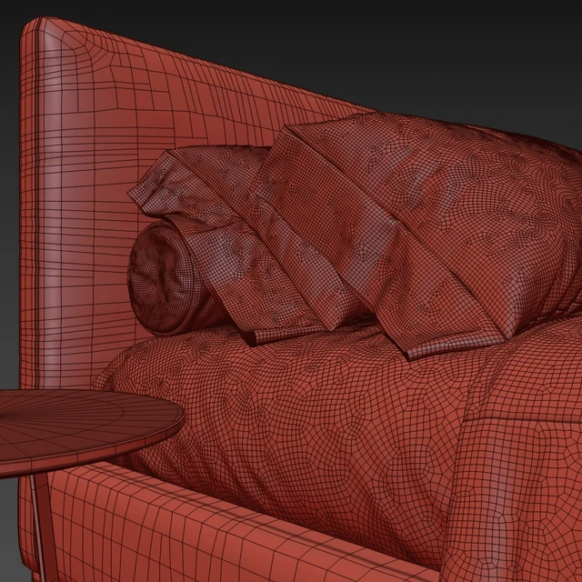 Minotti Andersen bed — Скачать