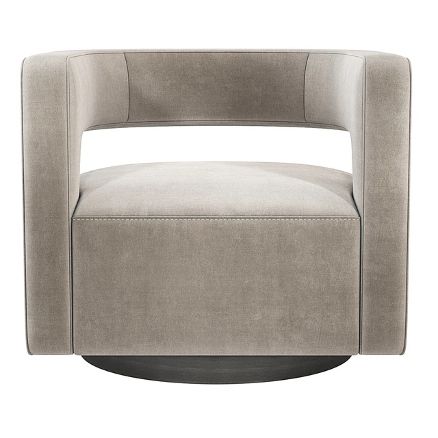 Restoration Hardware Drew Curved Swivel Chair RH — Descargar