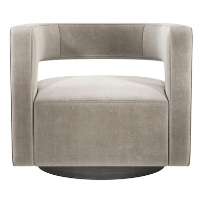 Restoration Hardware Drew Curved Swivel Chair RH — Ver 5