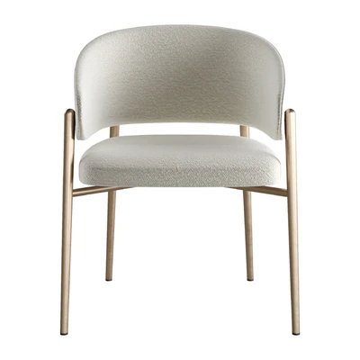 LINDA Upholstered Fabric Chair With Armrests by Marelli — Вид 6