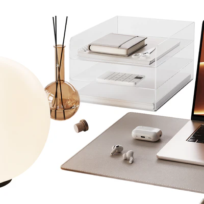 Beige soft decor for the workplace — Вид 5