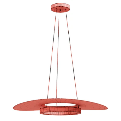 Modern Novelty Round Aluminum LED Pendant Light — Вид 3
