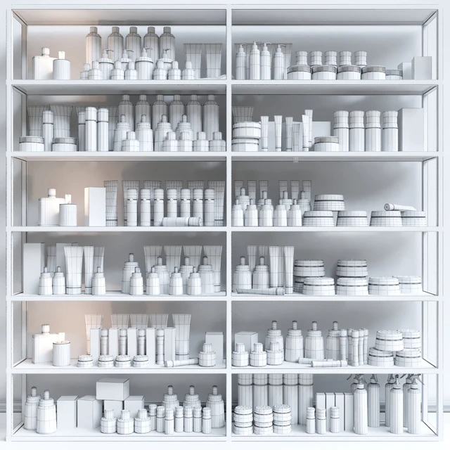 Set of luxury cosmetics for cosmetology and beauty salon. make up and bathroom accessories — Descargar