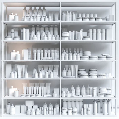 Set of luxury cosmetics for cosmetology and beauty salon. make up and bathroom accessories — Ver 2