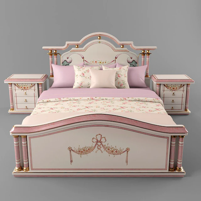 Bed and tables classic. — Descargar