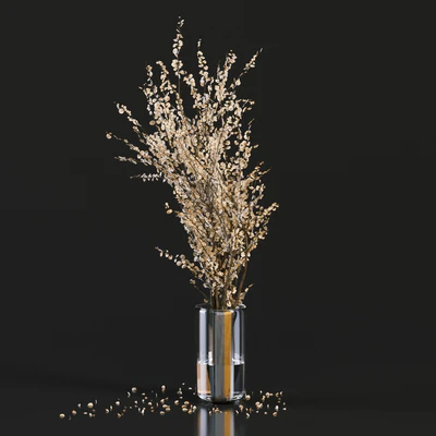 Bouquet Collection 05 - Linen Chest Herringbone in Glass Vases — Ver 4