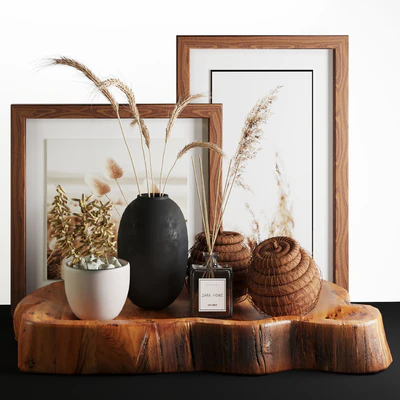 Natural Wood and Wheat decorative — Ver 1