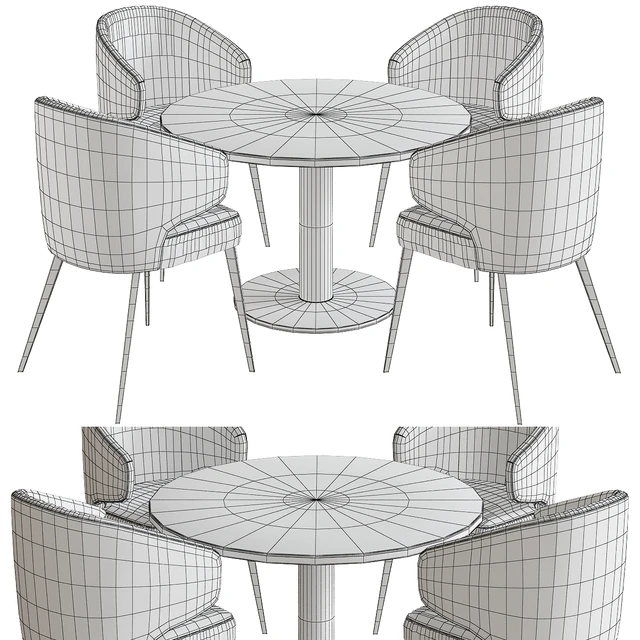 Minotti Aston Dining Chair and table — Descargar