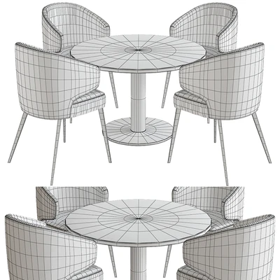 Minotti Aston Dining Chair and table — Ver 2