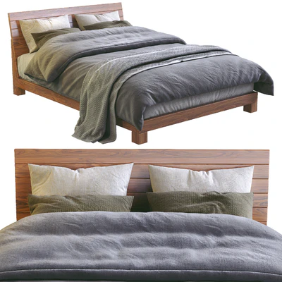 Dondra teak queen bed — Ver 5