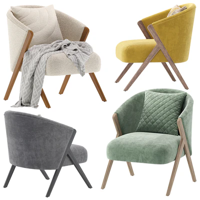 Upholstered Boucle Armchair Zara Home — Ver 6