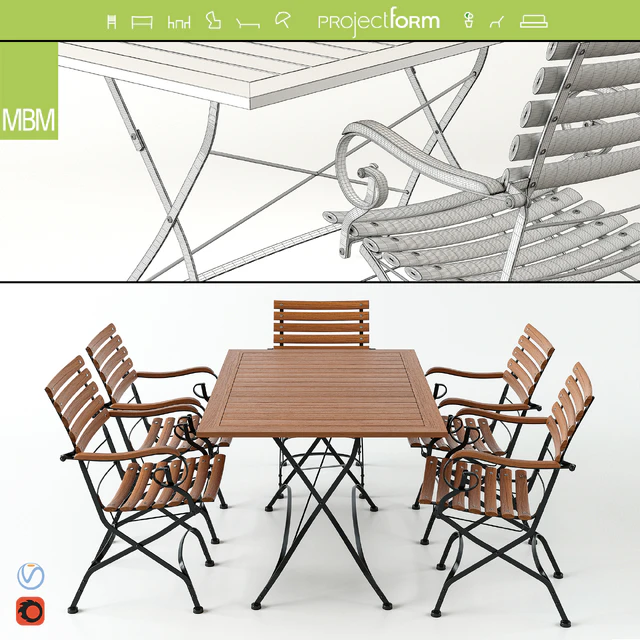 BRAZIL Table & Chair by MBM — Descargar