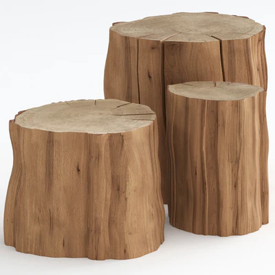 Coffee tables made of stumps — Ver 1