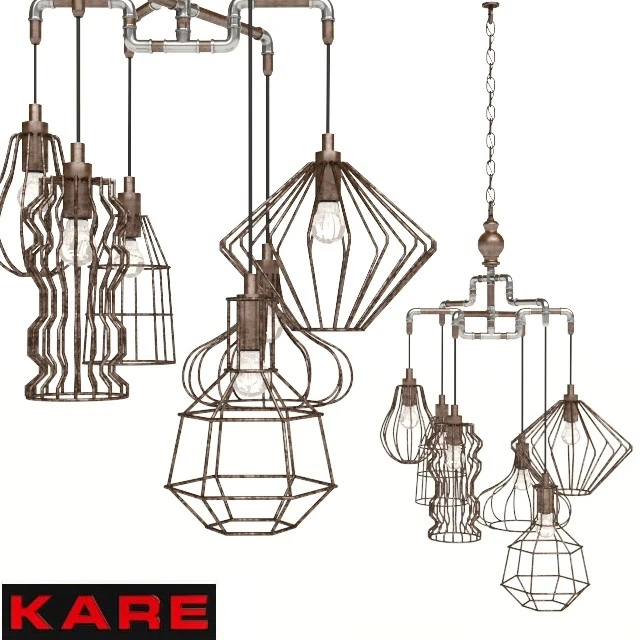 Kare Pendant Lamp Pipeline Wire 6lite — Descargar