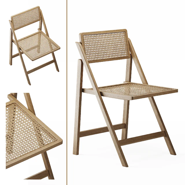 Zara Home RATTAN AND WOOD FOLDING CHAIR — Descargar