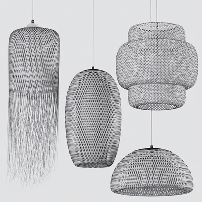 Rattan pendant light collection 203 — Ver 4