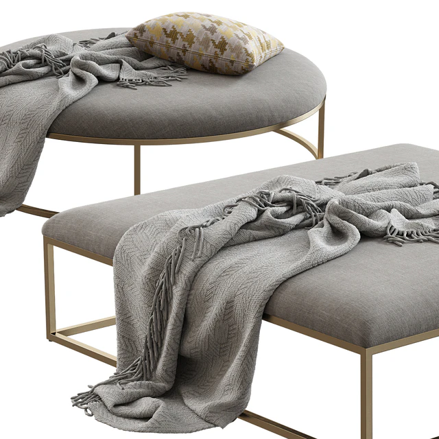 Restoration Hardware / Nicholas Fabric Coffee Ottoman — Скачать