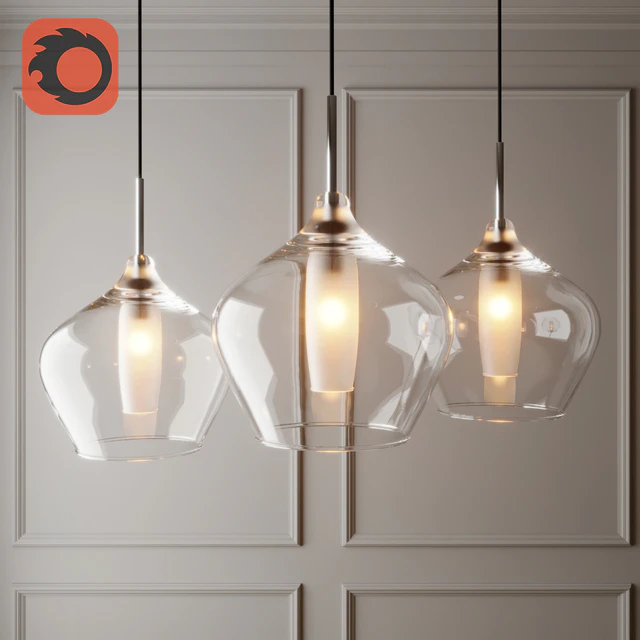 Glass pedant lamp — Скачать