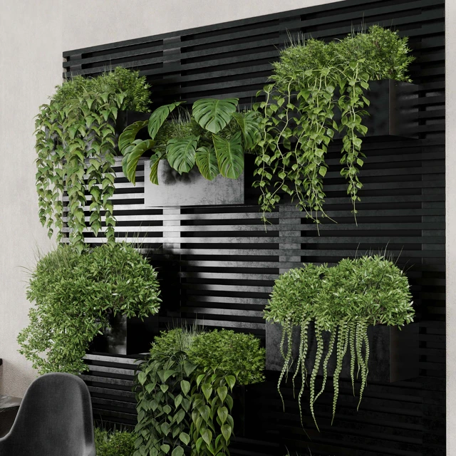 Reception Desk and Wall plant - office furniture 10 — Descargar