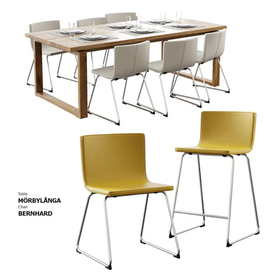 Ikea / Morbylanga Table + Bernhard Chair — Ver 1