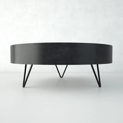 Salvaged Round Pinwheel Coffee Table — Ver 5