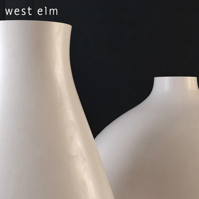 West Elm Oversized Pure White Ceramic Vases — Вид 3