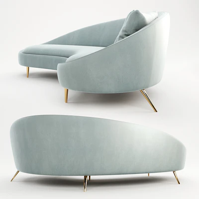 Jonathan Adler ether curved sofa — Ver 3
