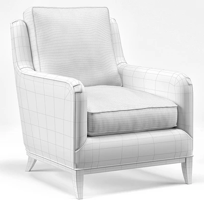 Madison Coastal Diamond Teal Milk Paint Armchair — Ver 3