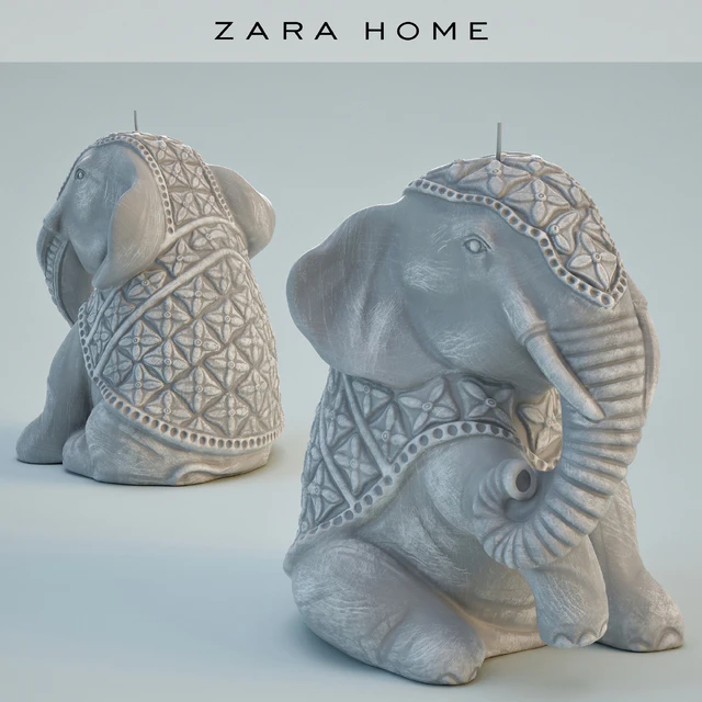 Zara home candle Seated Elephant — Descargar