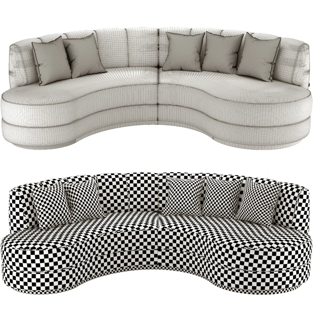 Stella Curved Sofa + Cole & Son Fabrics — Descargar