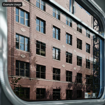 beaux arts multi story brick facade aerial texture red — Вид 5