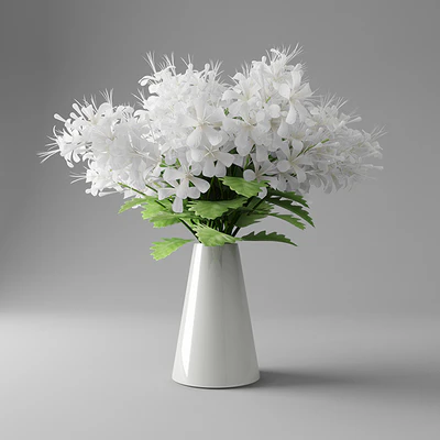 White butterfly in Vase — Скачать