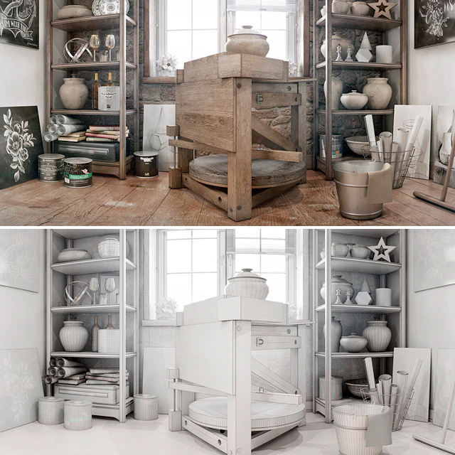 Potter's workshop \ Creative studio. — Descargar