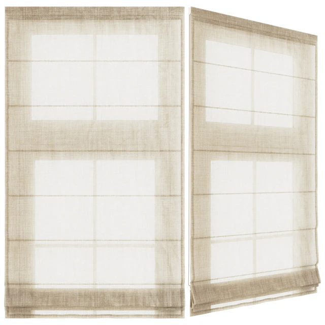 Linen Tulle Roman Shade — Скачать