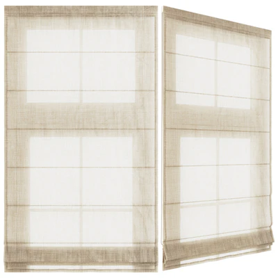 Linen Tulle Roman Shade — Вид 5