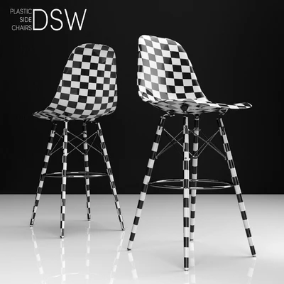 Eames DSW Bar plastic side chairs — Вид 3