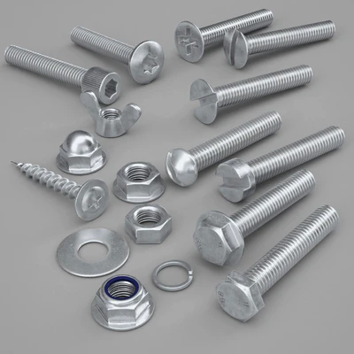 Fixing nuts, screws, bolts, washers, screws — Ver 1