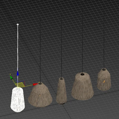 Lamp barrel big rope n2 / Люстра большая бочка из веревок №2 — Вид 7