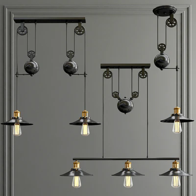 Edison Loft Chandelier — Скачать