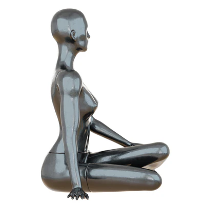 Female Black Mannequin Sitting On The Floor 65 — Ver 5
