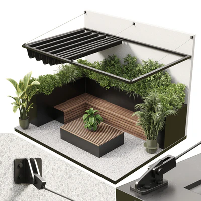 Landscape Furniture with Pergola and Roof garden 12 — Вид 1