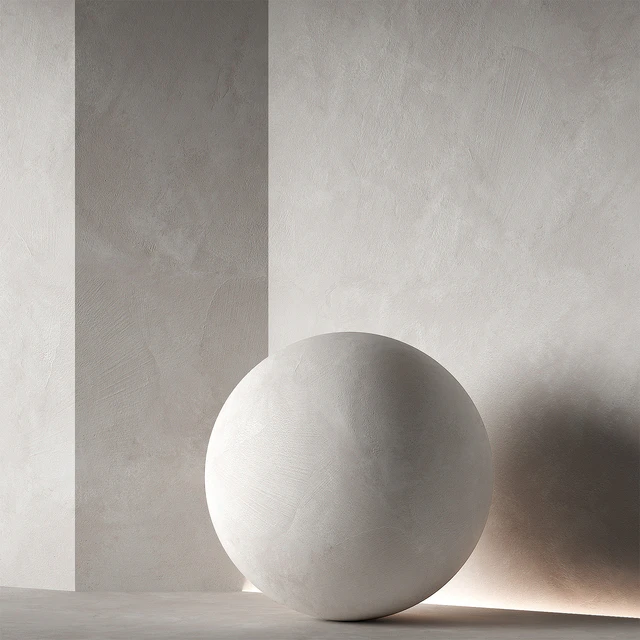 Decorative plaster material. Beige white. Seamless 4K. — Descargar