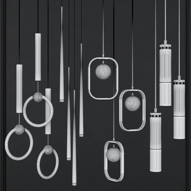 Pendant lights set 026 — Скачать